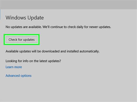 how to check for updates on pc