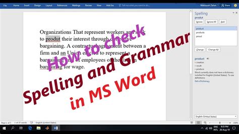 how to check grammar in word