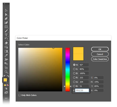how to check hex code in illustrator