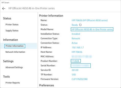 how to check hp model with serial number