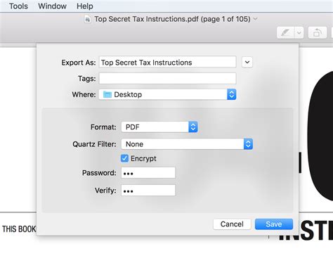 how to check if a pdf is password protected on mac