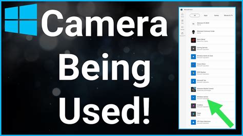 how to check if camera is being used