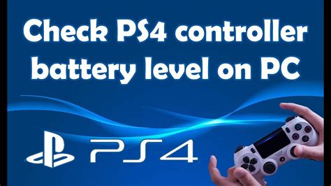 how to check if ps4 controller is charging on pc