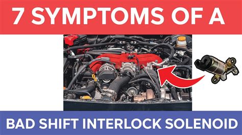 how to check if shift interlock solenoid is bad