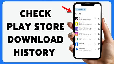 how to check installed apps history in play store