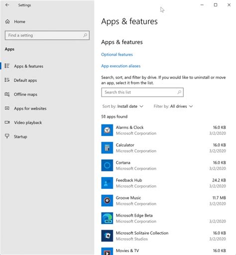 how to check installed apps in windows 10 using cmd