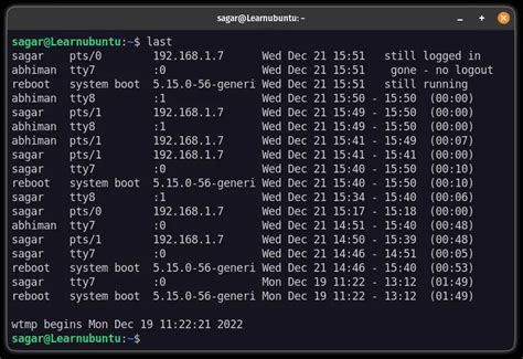 how to check list of users logged in linux