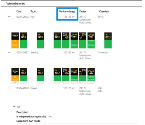 how to check mini service history in car
