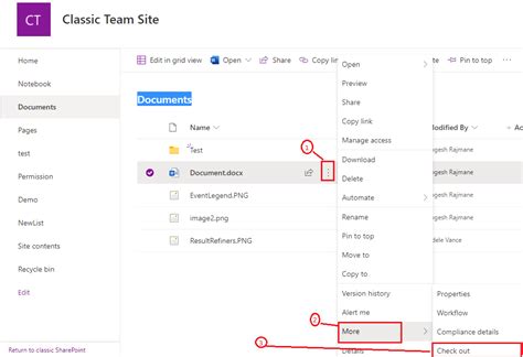 how to check out a word document in sharepoint
