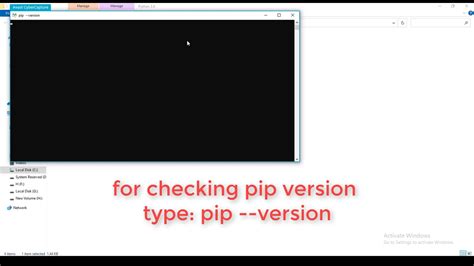 how to check pip version in python in windows 10