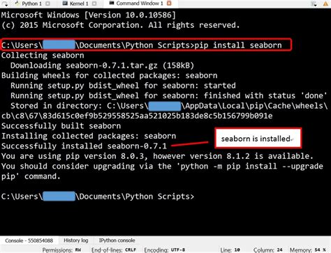 how to check python packages installed in cmd