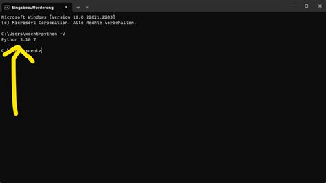 how to check python version installed in cmd