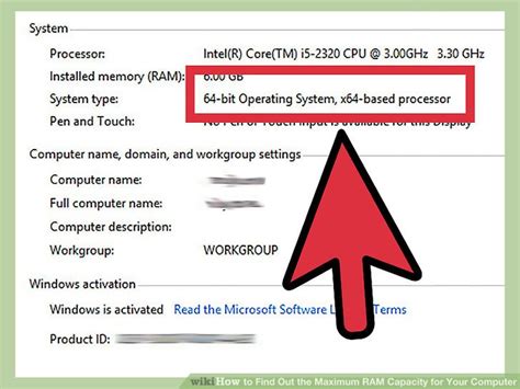 how to check ram capacity of pc