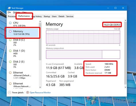 how to check ram type in windows 10 using cmd