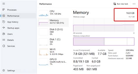 how to check ram type windows 11