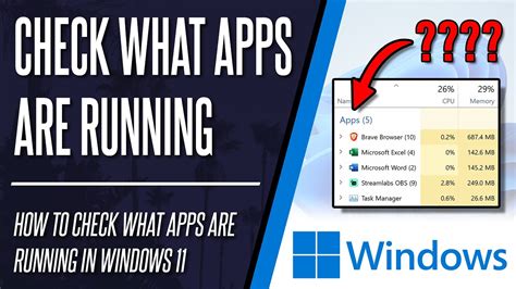 how to check running applications on pc