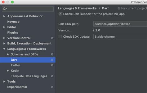 how to check sdk version in flutter