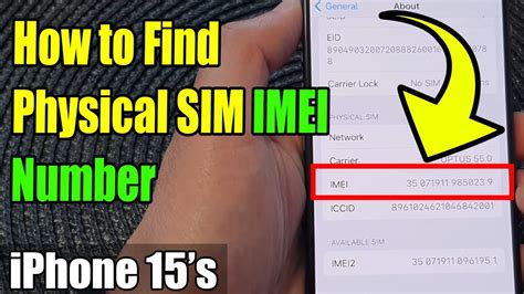 how to check sim number on iphone 15