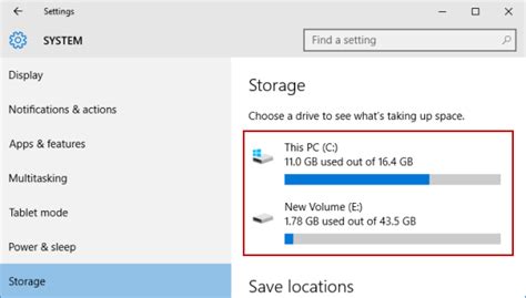 how to check storage type on windows 10