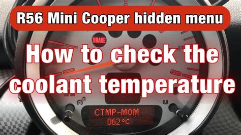 how to check temp on mini cooper