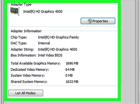 how to check the model of my graphics card
