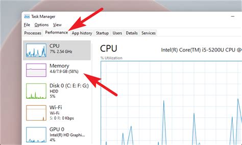 how to check the ram on windows 11