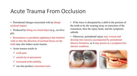 how to check trauma from occlusion