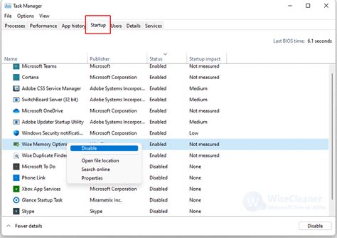 how to check which programs start on startup