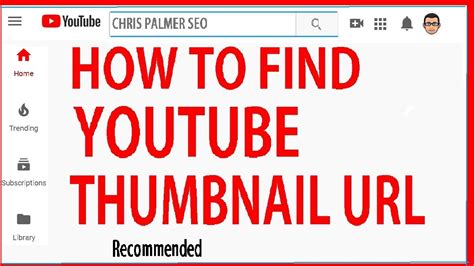 how to check youtube thumbnail