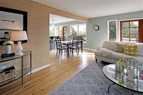 how to choose an accent wall in an open floor plan