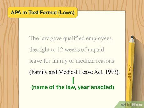 how to cite a law in apa format