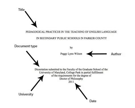 how to cite a thesis mla