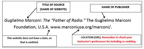 how to cite a website source in mla format