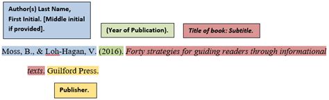 how to cite apa format book