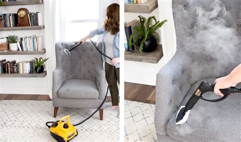 how to clean a sofa with a handheld steamer