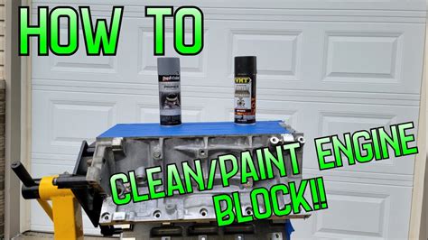 how to clean an engine block at home