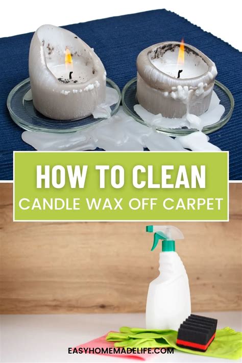 how to clean carpet with candle wax