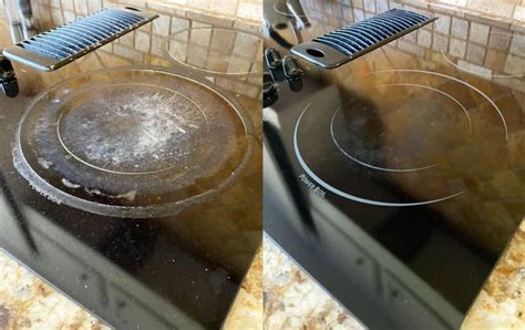 how to clean ceramic hob burnt-on