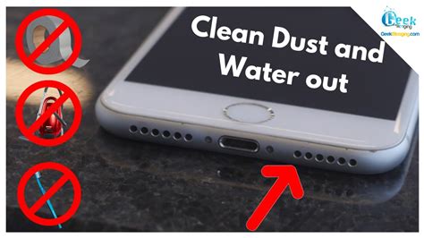 how to clean iphone speaker after water