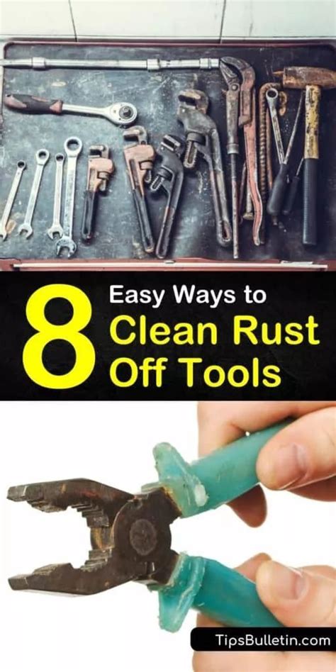 how to clean rust off tools