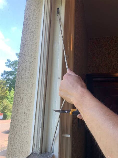 how to clean sash window cords