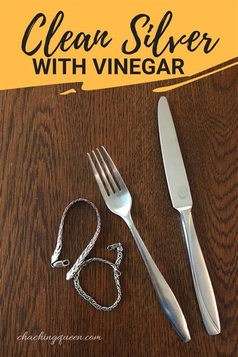 how to clean silverware with vinegar