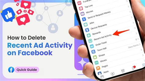 how to clear ad activity on fb