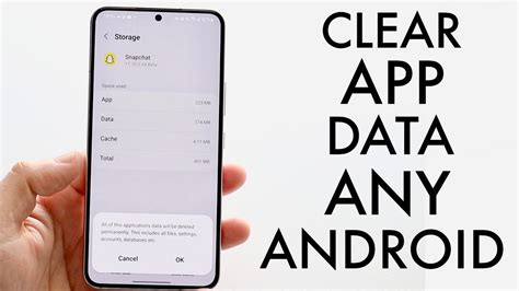 how to clear app data on android tablet