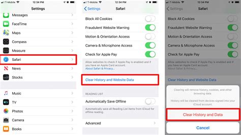 how to clear app history iphone