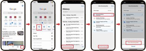 how to clear browsing history in chrome on iphone