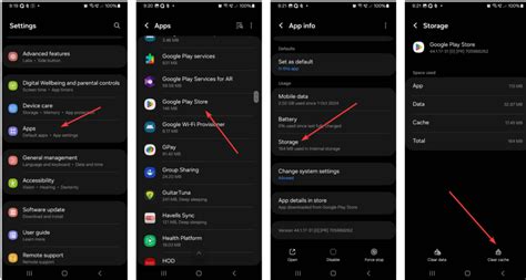 how to clear cache & data from google play services