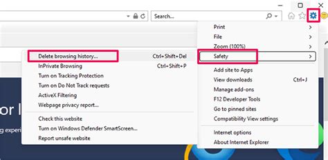 how to clear cache from internet browser