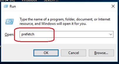 how to clear cache in windows 10 using run