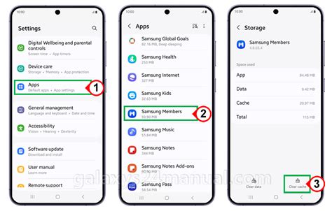 how to clear cache of all apps in samsung